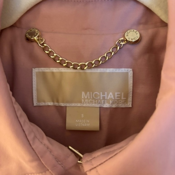 MICHAEL Michael Kors Trench Coat, S, Dusty Mauve, NWT - Picture 4 of 5